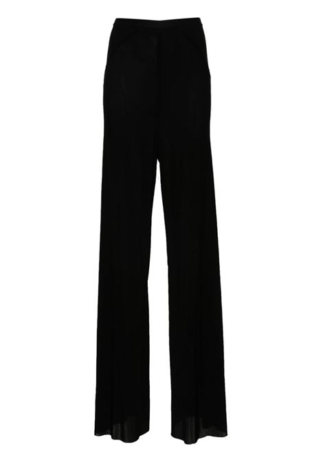 Black Jumbo wide-leg trousers - women